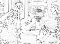 PHOTO PENCIL SKETCH. Make pencil sketches or coloring pages out of any photo (This is a picture of my son and two of his friends.). It takes just a couple of minutes to create photo-to-sketch pictures. Classroom applications are endless.  Free and paid options are available on this site.
