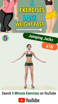 6 MUST-DO EXERCISES TO LOSE WEIGHT FAST | 5-MIN WORKOUT