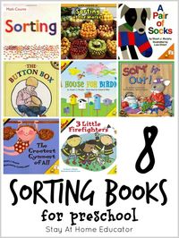 8 picture books for preschoolers that teach about sorting