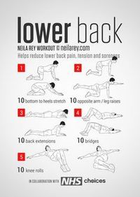 Lower Back Workout. Tons of superhero workouts too! Who wants to be Super Hero?