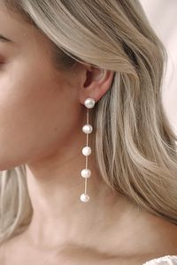 14KT Gold Earrings - Drop Earrings - Pearl Earrings - Lulus