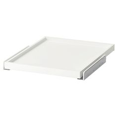 a white tray with two drawers on it