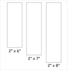 the size and width of three rectangular panels