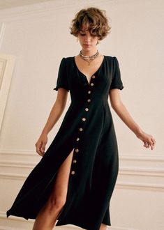 Casual Outfits, Summer Outfits, Dresses, Dresses For Broad Shoulders, Dress Black, Dress, Vestidos, Fashion Outfits