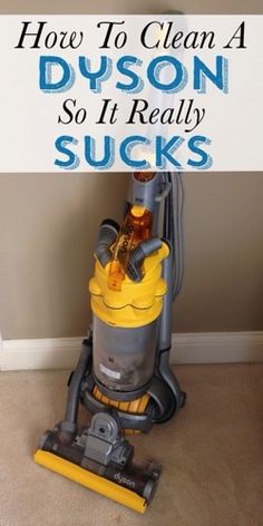 how to clean a dyson so it really sucks book cover with vacuum and cleaning supplies