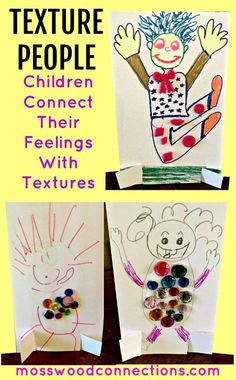 Texture People Children Connect Their Feelings With Textures. #socialskills #sensory #kidsactivities #mosswoodconnections Workshop, Summer, Sensory Activities, Disney, Sensory Play, Emotional Regulation, Cognitive Therapy, Sensory