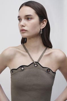 PRE-SPRING 2023 READY-TO-WEAR The Madelane Grommet Top in ﻿Willow. Ivy, Jumpers, Devon, Dress Me Up, Edgy Tops