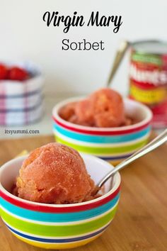 What an awesome summer dessert!   Virgin Mary Sorbet from ItsYummi.com Desert Recipes, Cheesecakes, Deserts