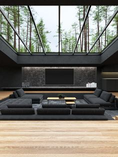 Design Room, Sunken Living Room, Lounge Design, Luxury Homes Dream Houses, Design Case
