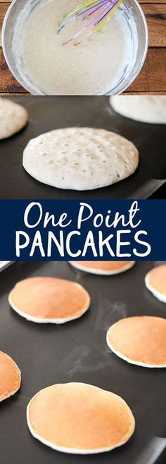 Skinny One Point Pancakes - each pancake is just 40 calories and 1 Weight Watchers Smart Point. Pasta, Sour Cream, Weight Watchers Pancakes, Weight Watchers Points, Weight Watchers Breakfast