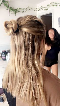 Braids For Long Hair, Hairstyles For Layered Hair, Loose Hairstyles, Hairdo For Long Hair, Date Hairstyles, Cute Hairstyles, Curly Hair Styles, Work Hairstyles, Pretty Hairstyles