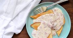 Enjoy a throwback from childhood with this simple-to-make Creamed Chipped Beef over Toast. Toast, Sauces, Biscuits, Chicken, Creamed Chipped Beef