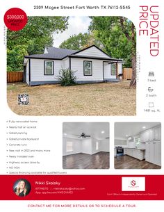 McGee changed to $300k, new description Ready for a quick close! NO HOA! Special financing available for qualified buyers. #updatedprice #reducedprice #priceimprovement https://agentnikki.kw.com/property/LST-7095508318166159360-2