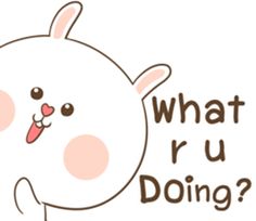 TuaGom : Puffy Rabbit - Creators' Stickers Humour, Meme, Cute Funny Quotes