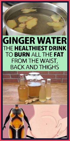 Ginger Water: Burn Abdominal Fat, Reduce Bad Cholesterol, Lower Blood Pressure Detox Drinks, Health Fitness, Dieta, Health Remedies, Get Healthy