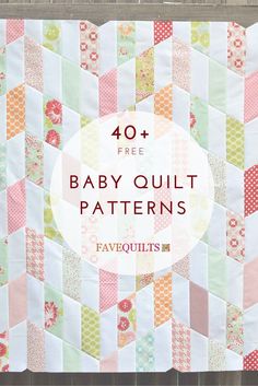 Free baby quilt patterns - good to have on hand Quilt Baby, Free Baby Quilt Patterns