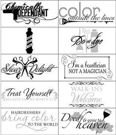 Turn Your fave photo & Quotes into a Vinyl Wall Expression (Decal) Http://JamieNorton.UppercaseLiving.Net Salon Names