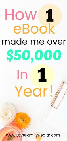 Here is how one eBook made me over $50,000 in one year with my blog! #makemoneyblogging #blogger Inspiration, Wordpress, Kindle, Diy, Make Money From Home, Extra Income