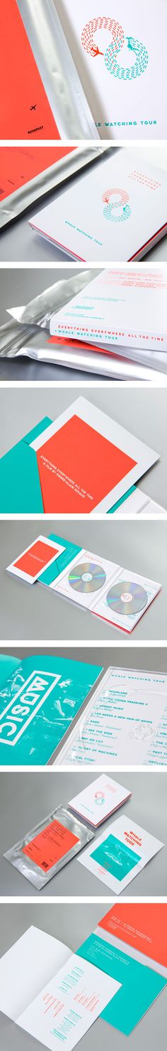 an assortment of different colored envelopes on top of each other with the same design