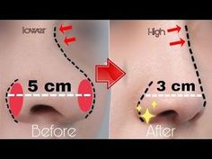 Exercise For Face, Nose Practice, Face Massage Video, Beautiful Nose, Face Exercise, How To Get Slim, Nose Reshaping, Facial Massage Routine, Pretty Nose