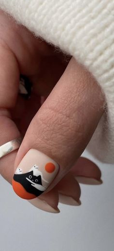 Cat Nail Designs, Bird Nail Art, Animal Nail Designs, Cat Nail Art, Animal Nail Art, Makeup Nails Designs, Anime Nails, Cat Nails, Kawaii Nails