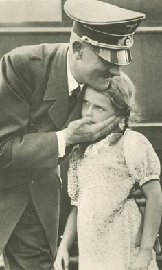 Another creepy photo of Hitler with a child: Twelve-year-old Helga Goebbels, who was killed by her parents in the Berlin bunker as the Nazi empire crumbled. Empire, Albert Einstein, Joseph Goebbels, Deutschland, Einstein