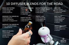 Whether you are off on a road trip or just wanting something to diffuse as you commute to work, these diffusing tips and diffuser blends are great for wherever you are headed! Car Diffusing Tips: C…