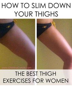 how to slim down your thighs