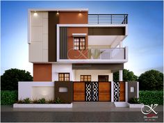 this is an image of a modern style house in the philippines with balcony and balconies