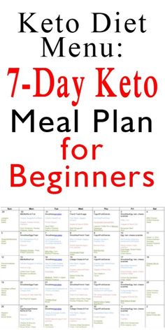 Keto Diet Menu: 7-Day Keto Meal Plan for Beginners – Upgraded Health