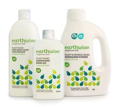 The product color provides a perfect "natural" backdrop to the colors of the decoration. Earthwise Designed by BRR Cleaning, Friends, Eco Friendly Cleaning Products, Rinse Aid, Laundry Detergent, Detergent Bottles, Cleaning Products Design