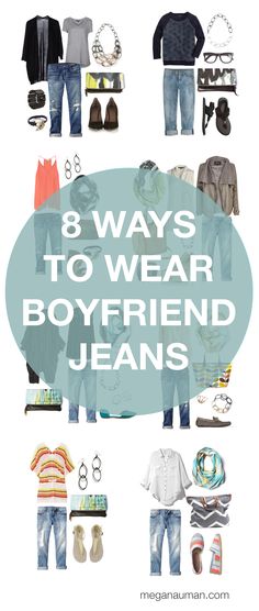 boyfriend jeans outfit inspiration // 8 ways to style your boyfriend jeans by megan auman Jeans, Denim Outfits, Casual Outfits, Casual, Boyfriend Jeans, Clothes, Womens Fashion, Boyfriend Jeans Outfit, Get Dressed