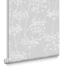 Water Silk Sprig Light Silver Wallpaper | Silver Wallpaper | Boutique Decoration, Silver Wallpaper, Grey Wallpaper, Grey Glitter Wallpaper, Silver Bedroom, Taupe Paint