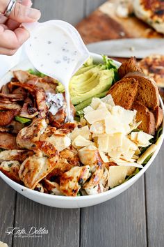 Skinny Chicken & Avocado Caesar Salad Salads, Salad Recipes, Summer Salads, Big Salad, Amazing Salad