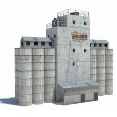 an image of a castle made out of concretes and cement blocks with the words sale model on it