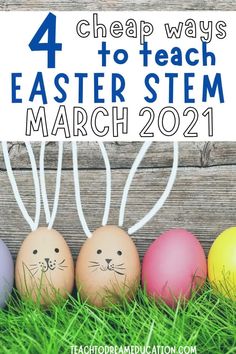 Look no further to find fun and engaging EASTER STEM activities for the elementary and primary classroom. These four great STEAM tasks require no prep and only use basic everyday materials. It is perfect for the busy teacher, and involves challenges that students will love. The tasks promote group work and creative thinking. They also come in digital format and work for home schooling too. Elementary Education, Primary Classroom