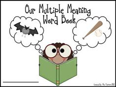 an owl reading a book with the caption our multiple meaning word book