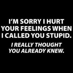 Sorry I Hurt You, Bitchy Quotes, Sarcasm Quotes