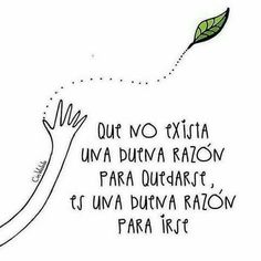 a hand holding a green leaf with the words in spanish above it, and an image of