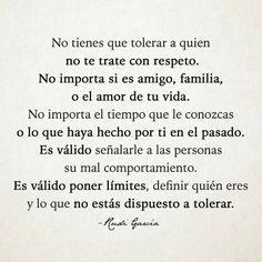 a poem written in spanish on white paper with the words'no tress que toler