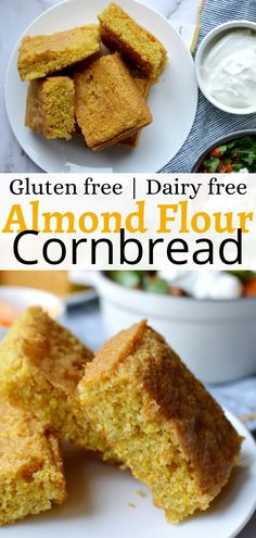 gluten free and dairy - free almond flour cornbreads are the perfect dessert