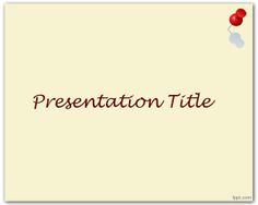 This is Thumbtack PowerPoint template, a free template with sepia background color that you can use to create presentations that require a pinpush image in the top right Ppt Free, Power Points