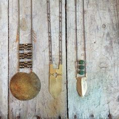 Srta-Pepis Metal Jewellery, Brass Necklace, Brass Jewelry, Metal Jewelry, Jewerly, Brass Pendants, Vintage Necklaces