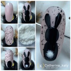 Easy Easter Nail Art |Bunny Nail Art 🐰|Egg shell Nail| Effetto uovo di quaglia - YouTube