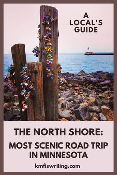 the north shore most scenic road trip in minnesota with text overlay that reads, local's guide