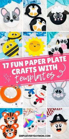 Do you love having fun with Kids DIY Crafts, then try these Fun Paper Plate Crafts with Templates, ranging from animas paper plate crafts to summer paper plate crafts, to unicorn paper plate crafts and even snowmen paper plate crafts. There is something for everyone to try. Buy these Fun Kids Paper Plate Activities to do as a summer craft.