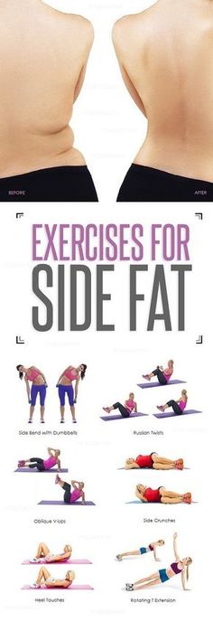 8 Effective Exercises That Reduce Your Side Fat – Part 1 – Daily Wonders Ab Workouts, Fitness Exercises