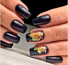 35+ Leaf Nails Art Ideas for your Fall – OSTTY Nageldesign Herbst