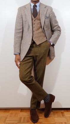 Gentleman, Tweed Men, Mens Suit Style, Well Dressed Men