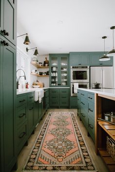 New Kitchen, Green Kitchen Cabinets, Green Cabinets